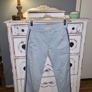 Light Blue Pants with Black Trim